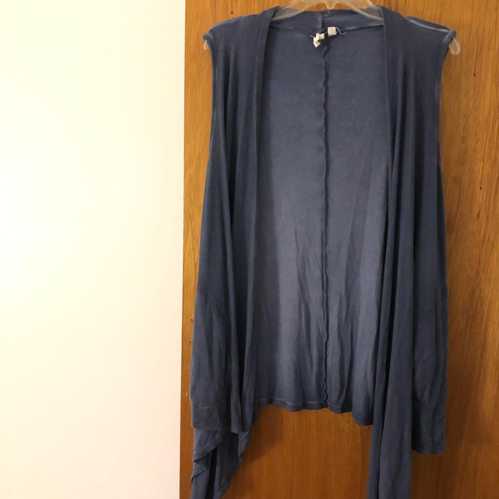 Cable & Guage Blue Open Cardigan Women’s Size M